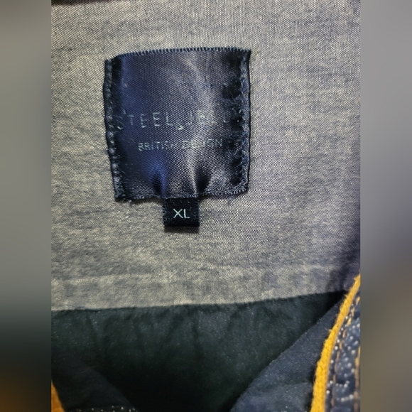 STEEL & JELLY Sixe XL Blue Button-Up Patterned Dress Shirt - Picture 9 of 9